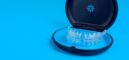 Invisalign Clear aligners in Rockwall, TX, in their case